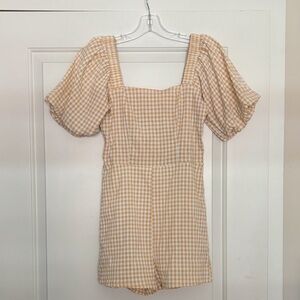 Gingham Romper